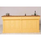 Casa Padrino country style bar counter yellow/brown 240 cm - Country style bar furniture