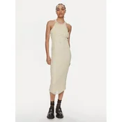 Patrizia Pepe Cocktail obleka 2A2735/K186-W362 Écru Slim Fit