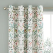 Zelene/rožnate zavese v kompletu 2 ks 168x183 cm Clarence Floral – Catherine Lansfield