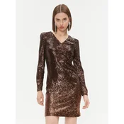 DKNY Vsakodnevna obleka DD3HZ942 Rjava Regular Fit