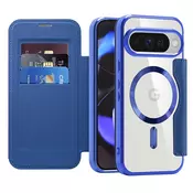 Etui SmartMag Book z Magsafe tehnologijo in RFID denarnico za Google Pixel 10/10 Pro - blue