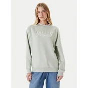 Pulover Tommy Jeans ženski, zelena barva, DW0DW21196