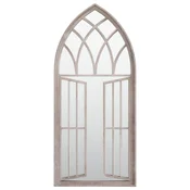 Vidaxl Ogledalo peščeno 100x45 cm železno za notranjo uporabo