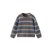 MANGO KIDS Pulover BLAKE svetlo modra / rjava