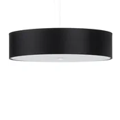 SOLLUX lighting Črna viseča svetilka s senčnikom iz blaga O50 cm SKALA 5xE27 15W SL.0758 Sollux Lighting