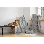 Prevleka s polnilom 20 x 40 cm, kost - siva