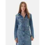 BOSS Jeans jakna 50542426 Modra Slim Fit