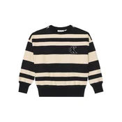 Calvin Klein Jeans Jopa Striped Modern IB0IB02558 Črna Regular Fit