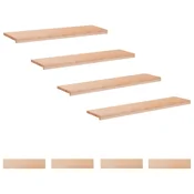 vidaXL Stopnice 8 kos 110 x 30 x 2 cm Naravna Trda bukovina