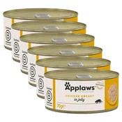 Applaws Konzerva za mačke s piščančjimi prsi v želeju 6 x 70 g