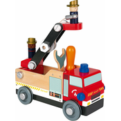Djecja igracka Janod - Napravite vatrogasno vozilo, Diy