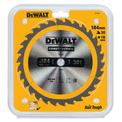 DeWalt Krožna žaga za les 184/30 mm, 18 zob