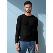 Sweter męski czarny Dstreet