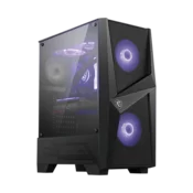 MSI Midi ATX kucište FORGE 100M, 2x ARGB ventilatora, bez napajanja, staklena bocna ploca, crni MAG FORGE 100M