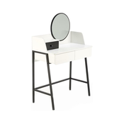 Toaletna miza AGNES 120x80 cm bela/črna