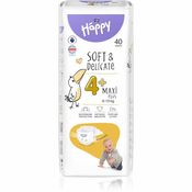 BELLA Baby Happy Soft&Delicate Size 4+ Maxi Plus jednokratne pelene 9-15 kg 40 kom