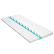 Vidaxl Nadvzmetnica 120x200 cm hladna pena jajčast profil 6 cm