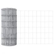 Vidaxl Evropska ograja 0,8 x 25 m PVC prevlečen železo