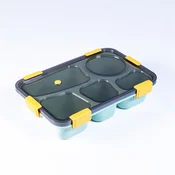 Iris KT-004-GR plastična posuda za hranu s 5 pretinaca, zelena
