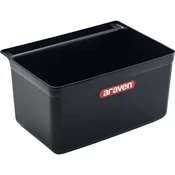 ARAVEN Koš za odpadke za servirni voziček, PP, Dolžina: 330 mm, Širina: 230 mm, Prostornina: 9,5 L, črn