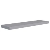 Plutajuca zidna polica siva 90 x 23,5 x 3,8 cm MDF
