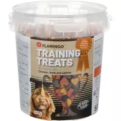 Flamingo Chewn Snack mehki mini srčki mix 500g - Govedina - Mehki mesni priboljški - Flamingo