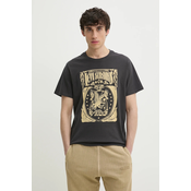 Pamucna majica Levis GRAPHIC CREWNECK TEE boja: siva, s tiskom, 22491