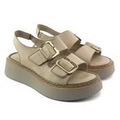 Mona Shoes Ženske sandale, Kožne, Bež