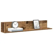 Vidaxl Stenske police 2 kosa starinski les 100x16,5x16,5 cm inž. les