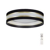 LED prigušiva stropna svetiljka SMART CORAL GOLD LED/24W/230V crna/zlatna + daljinski upravljac