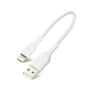 BELKIN Izjemno kompakten prenosni kabel Lightning USB za iPhone/iPad, 15 cm, Belkin - bel, (20764307)