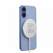 OEM Mayaxess, Polnilnik za iPhone 16 Magsafe magnetni 15W, Bela, (5000275841)