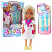 slomart Mini lutka LEAN TOYS Ankiki Zdravnik s pripomočki za zdravljenje