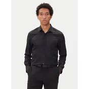 HUGO Srajca Elisha02 50544981 Črna Slim Fit