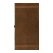 Srednje velika bombažna brisača Lacoste LLECROCO Pecan 70 x 140 cm