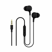 Ksix BCGPSER01 naglavne slušalice i slušalice s ugradenim mikrofonom Žicano U uhu Pozivi/glazba Crno