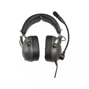 Thrustmaster Gaming naglavne slušalice sa mikrofonom 3,5 mm prikljucak Sa vrpcom Thrustmaster Preko ušiju Siva, Metalik