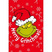 Rdeča otroška odeja iz mikroflanele 100x150 cm Grinch – Jerry Fabrics