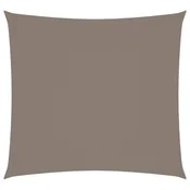 Vidaxl Senčno jadro oksford blago kvadratno 4x4 m taupe