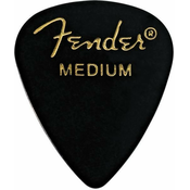 Fender 351 Shape Classic Celluloid Picks Black Medium