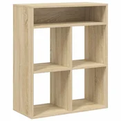 Vidaxl Knjižna omara sonoma hrast 66x31x80 cm inženirski les