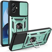 GS Oklepni ovitek za Motorola Moto G14, CamShield Slide, zelen