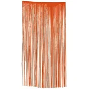 Guirca Zavesa za vrata za zabavo noč čarovnic, foto ozadje, oranžno 100x200 cm
