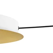 LEDS-C4 Veneto LED viseca svjetiljka nadgradna 5 žarulja zlatna - Dnevni boravak/blagovaonica - Dizajn - prozirna, mjed, zlato nadstrešnice - Plastika