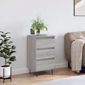 Vidaxl vidaXL Predalnik, siv hrast sonoma, 40x35x70 cm, material na osnovi lesa