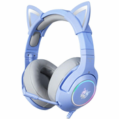 slomart igralne slušalke k9 rgb cat ears usb blue (žične)
