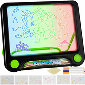 LED RGB svjetlosni graficki tablet za crtanje + neonski markeri
