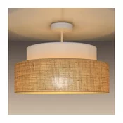 Nadgradni lestenec BOHO 1xE27/60W/230V bela/bež