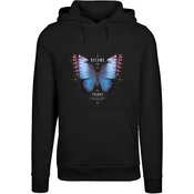 Mens sweatshirt Become The Change Butterfly Hoody black