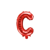 Folijski balon črka C rdeč